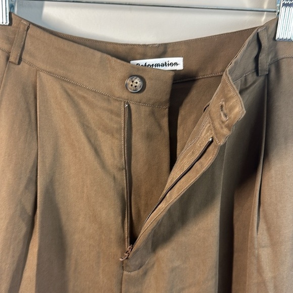 NWOT Reformation Mason Trouser Pants Size 12 - Picture 12 of 13